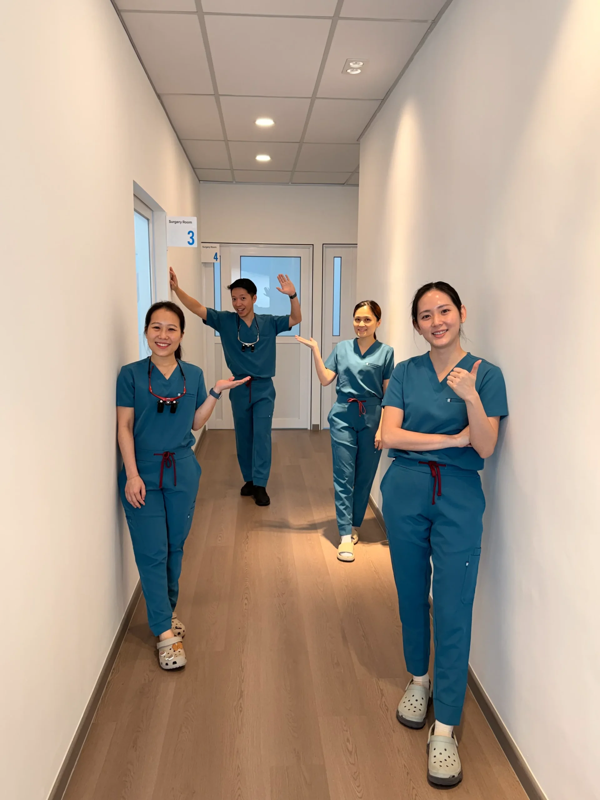 Dedicated dental clinic team members